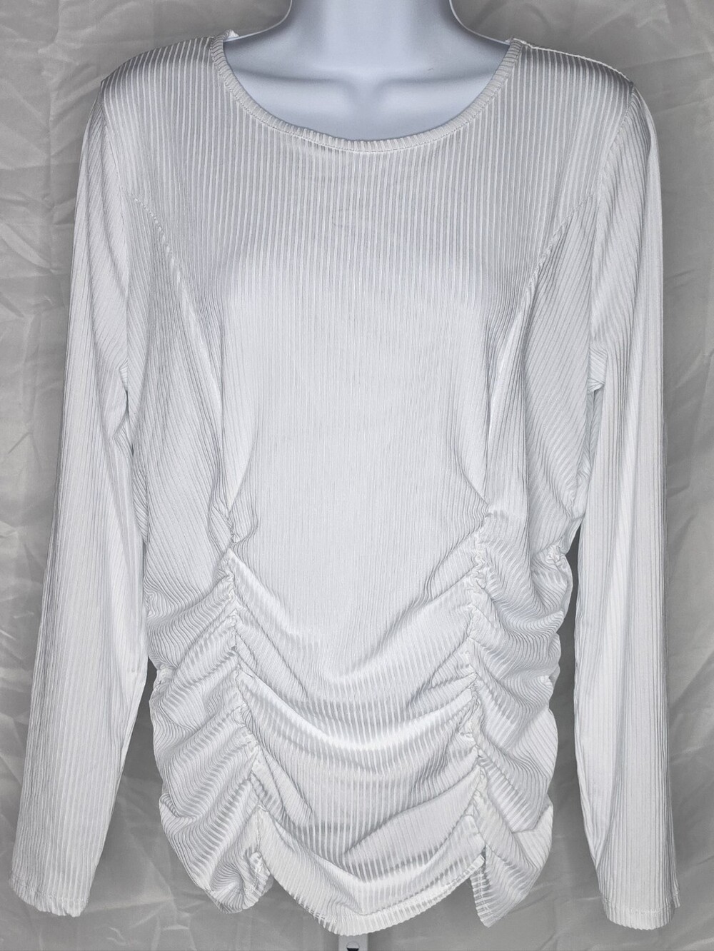 (PLUS+) Ribbed Long Sleeve